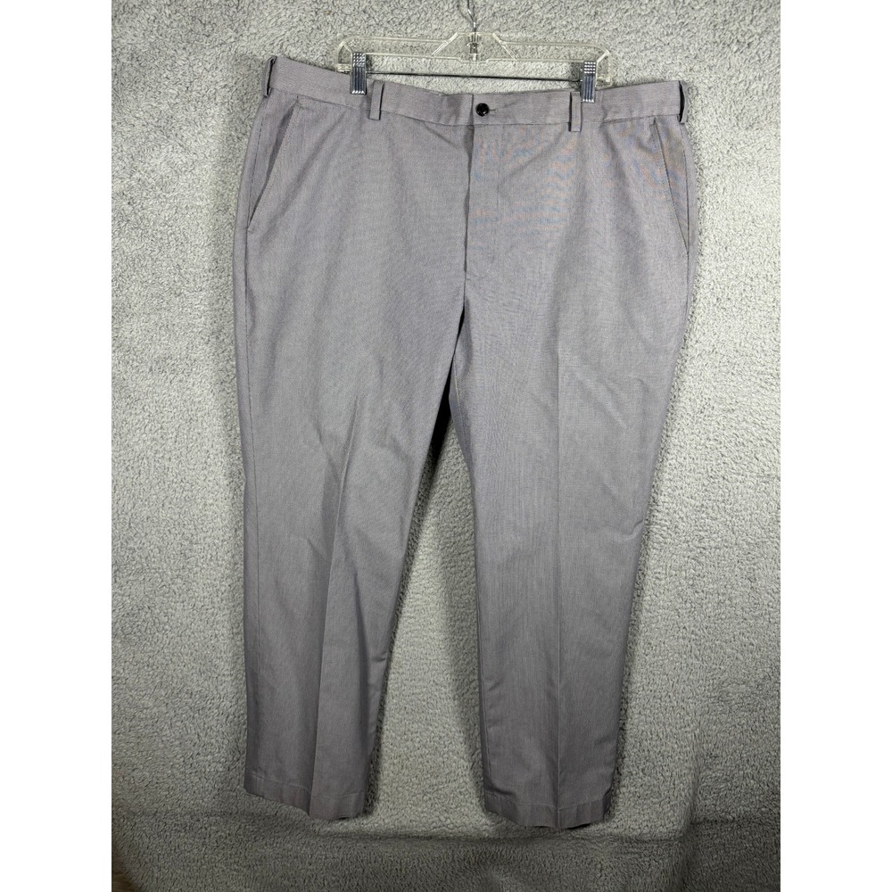 Brooks Brothers Advantage Chino Clark Mens 42x30 Blue White Micro Pattern Pants